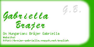 gabriella brajer business card