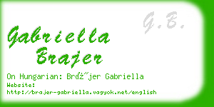 gabriella brajer business card